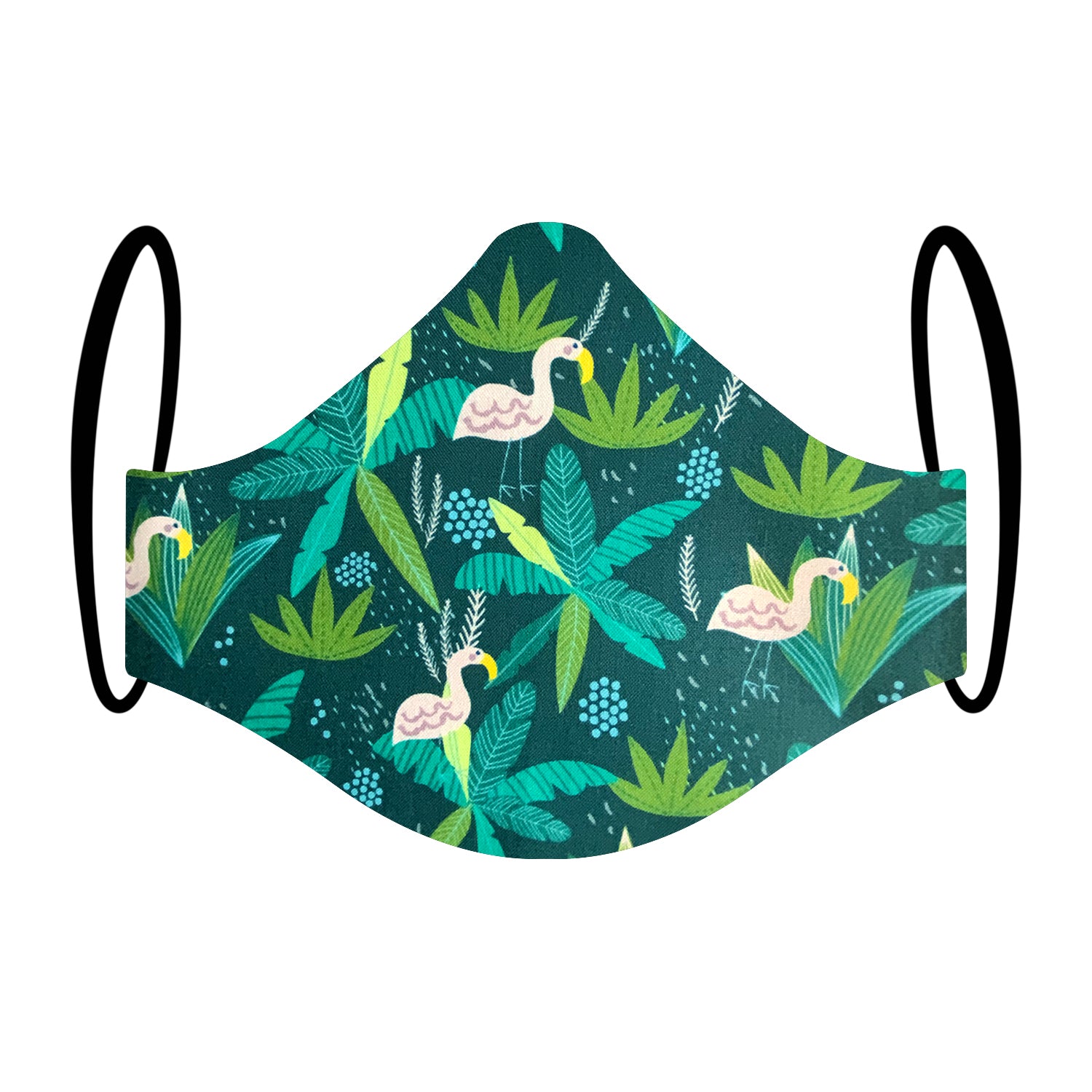 "It's a Jungle Out There" Bird Print Triple-layer Washable Face Mask