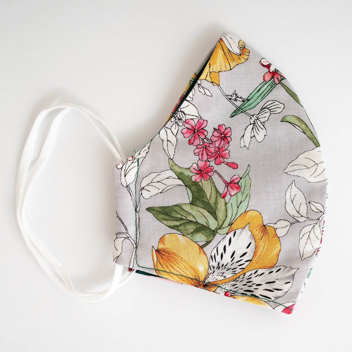 Face mask with flower print