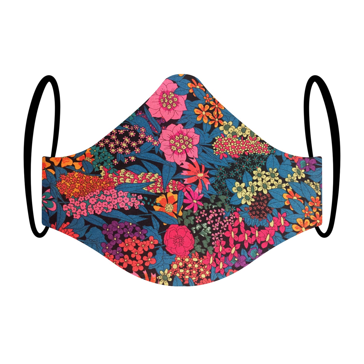 Limited Edition: "Beautiful Chaos" Printed Liberty London Fabric Triple-layer Washable Face Mask