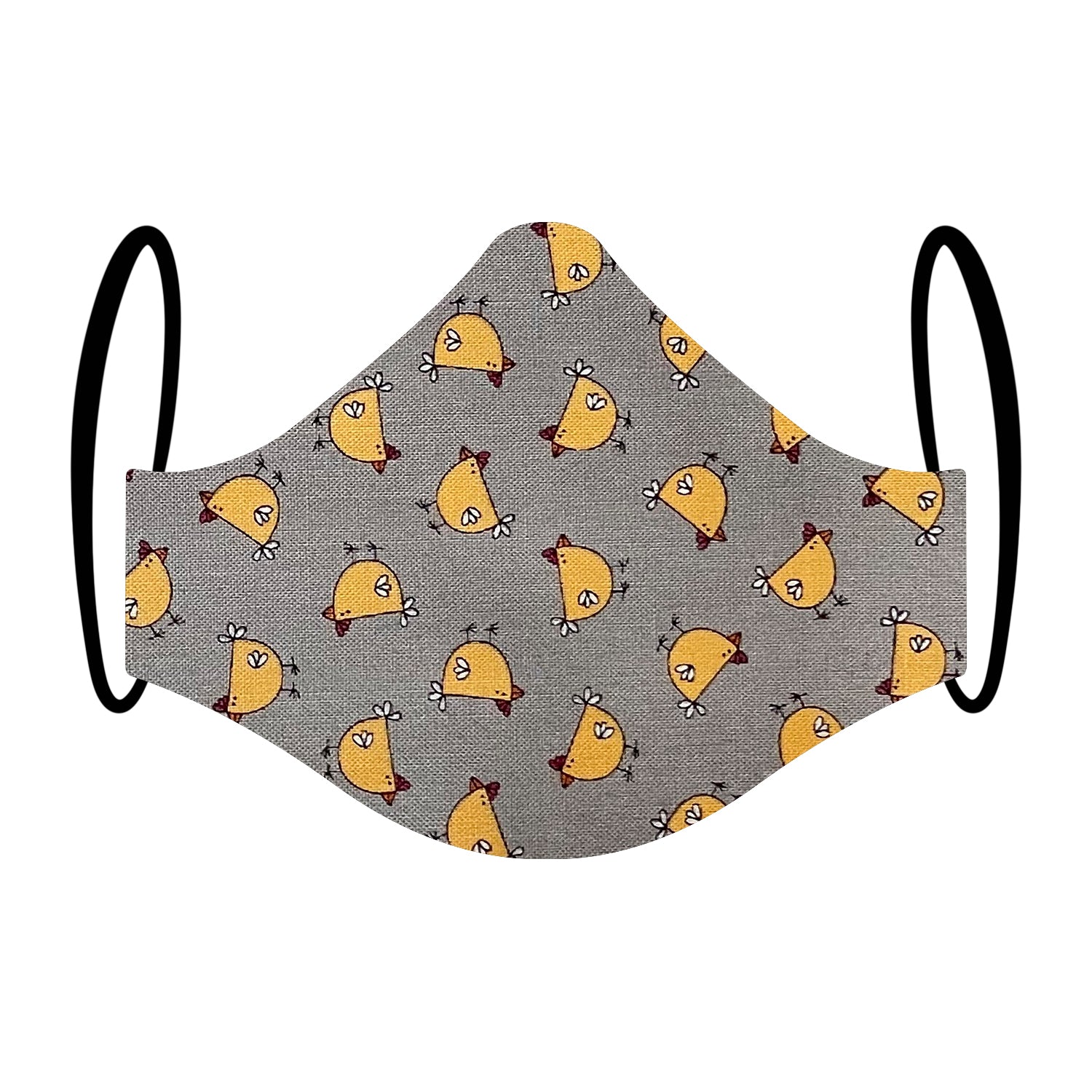 "Bok Down" Chicken Print Triple-layer Washable Face Mask 