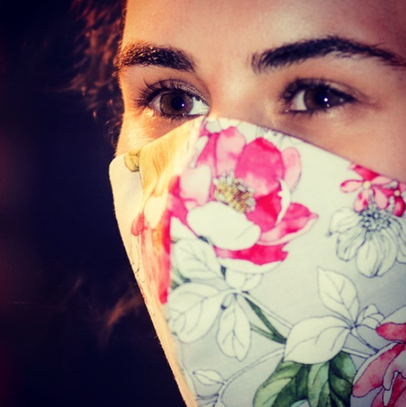 Floral face mask