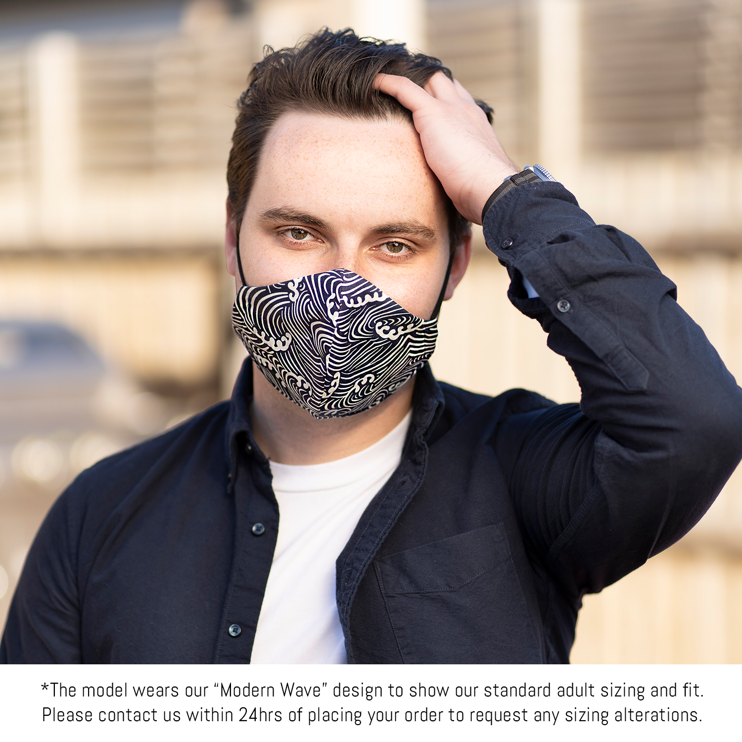 "Pollen Protector" Floral Print Triple-layer Washable Face Mask 