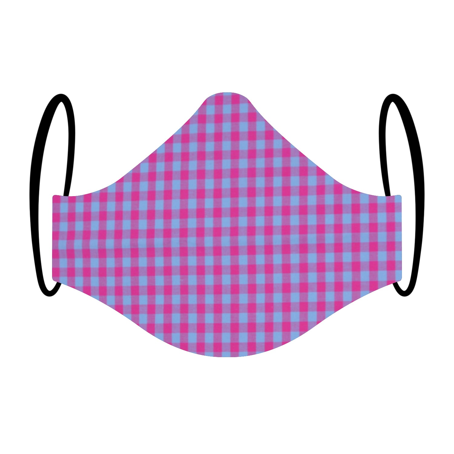 "Gingham Gumption" Modern Flanno Print Triple-layer Washable Face Mask