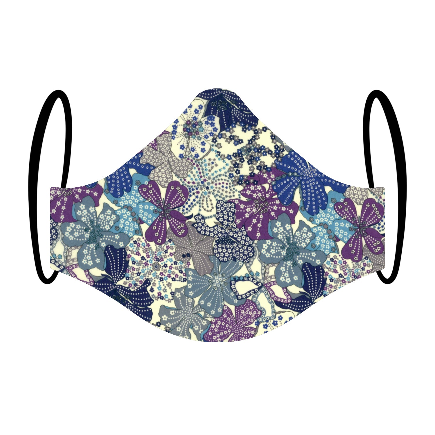 "Iso Indigo" Premium Purpley Face Mask featuring Liberty London Fabric Triple-layer Washable {Limited Edition}