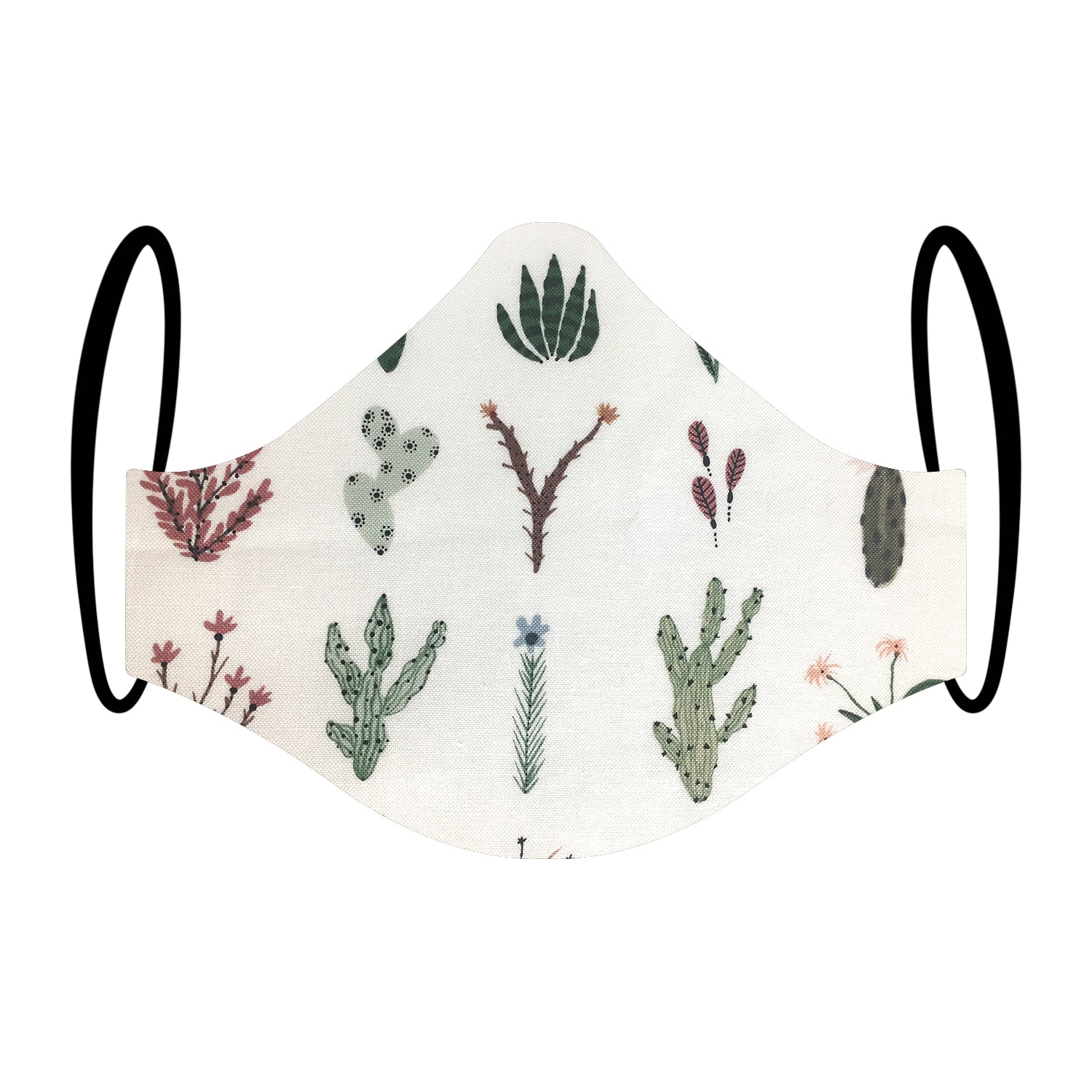 "Low Cacti Supply" Print Triple-layer Washable Face Mask