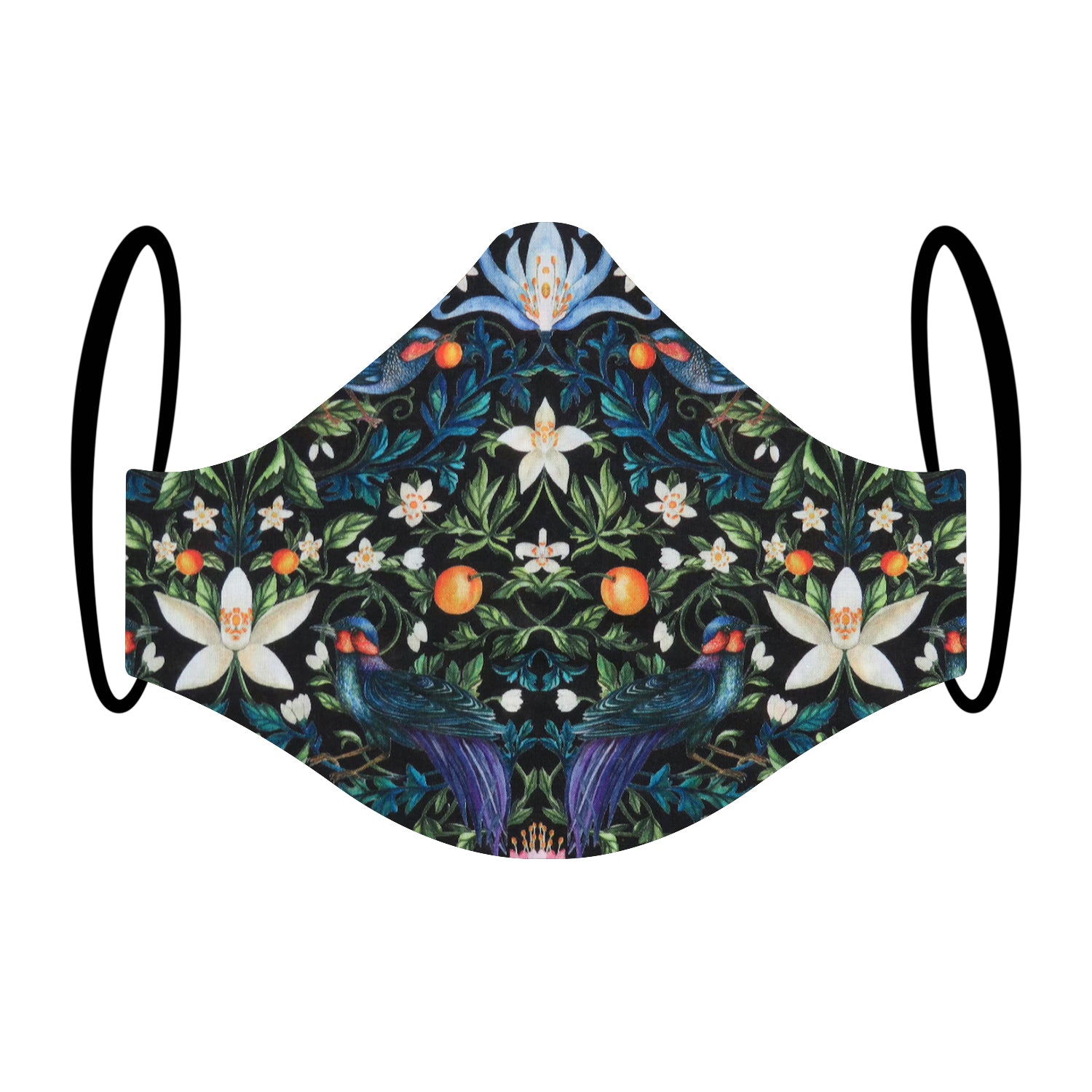 "Midnight Orchard" Premium Floral Face Mask featuring Liberty London Fabric Triple-layer Washable {Limited Edition}
