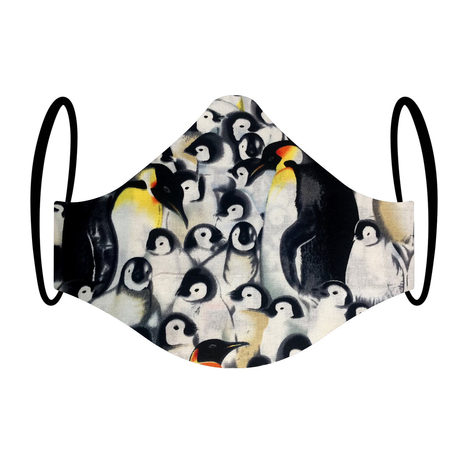 "Penguin Paradise" Print Triple-layer Washable Face Mask