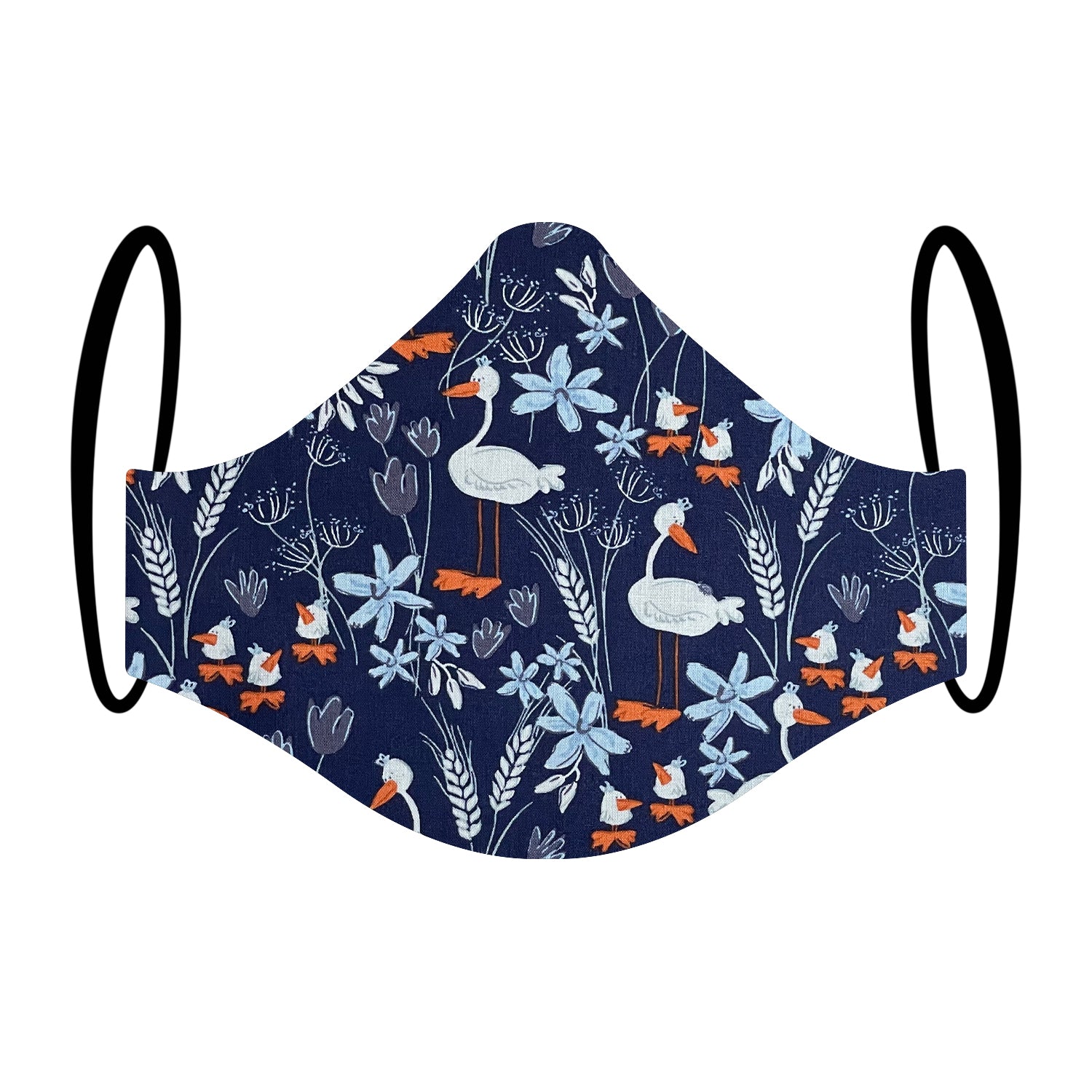 "Shake Your Goose Feathers" Print Triple-layer Washable Face Mask 